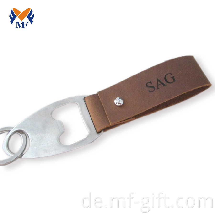 Leather Keychain Bottle Opener